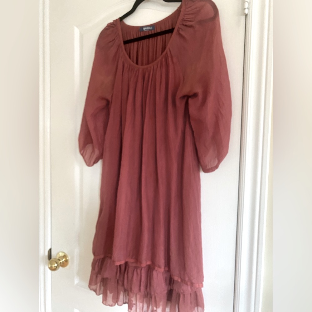 Silk dress, knee high